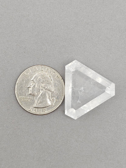 Quartz Faceted Cabochon | Artisan Cut Gemstone