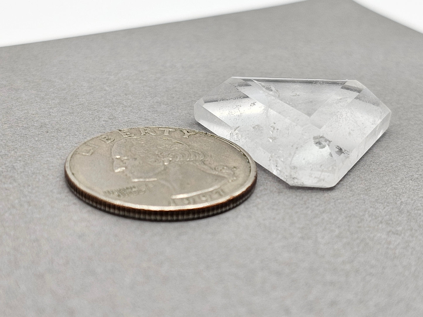 Quartz Faceted Cabochon | Artisan Cut Gemstone