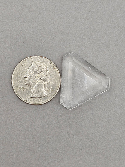 Quartz Faceted Cabochon | Artisan Cut Gemstone