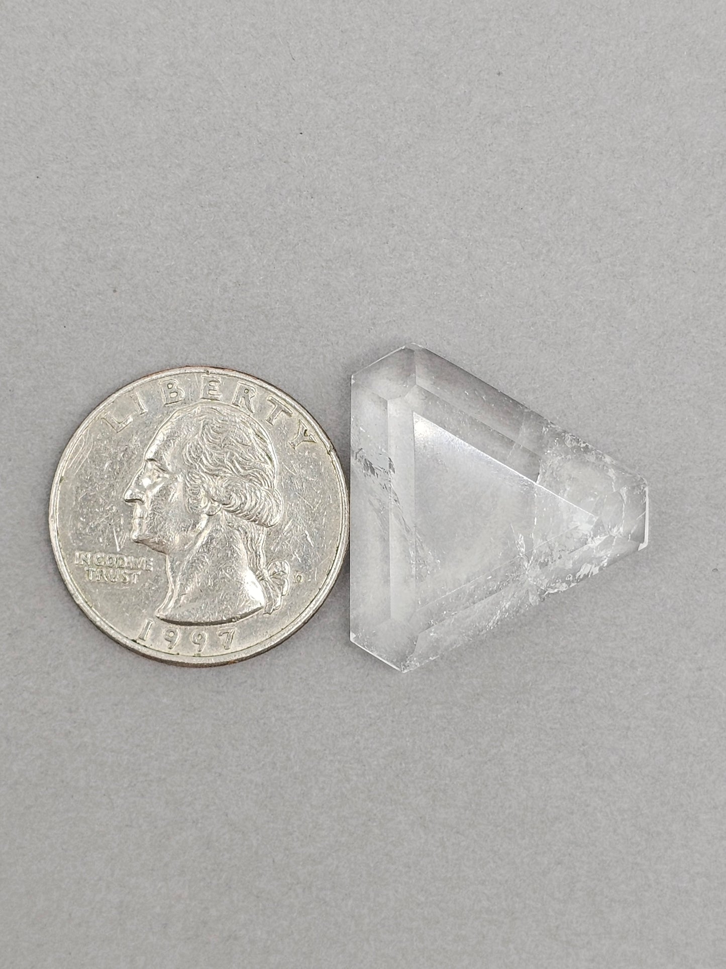 Quartz Faceted Cabochon | Artisan Cut Gemstone