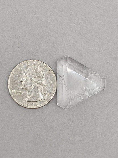 Quartz Faceted Cabochon | Artisan Cut Gemstone
