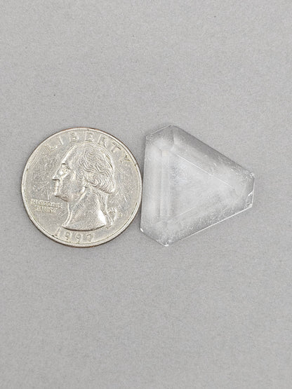 Quartz Faceted Cabochon | Artisan Cut Gemstone