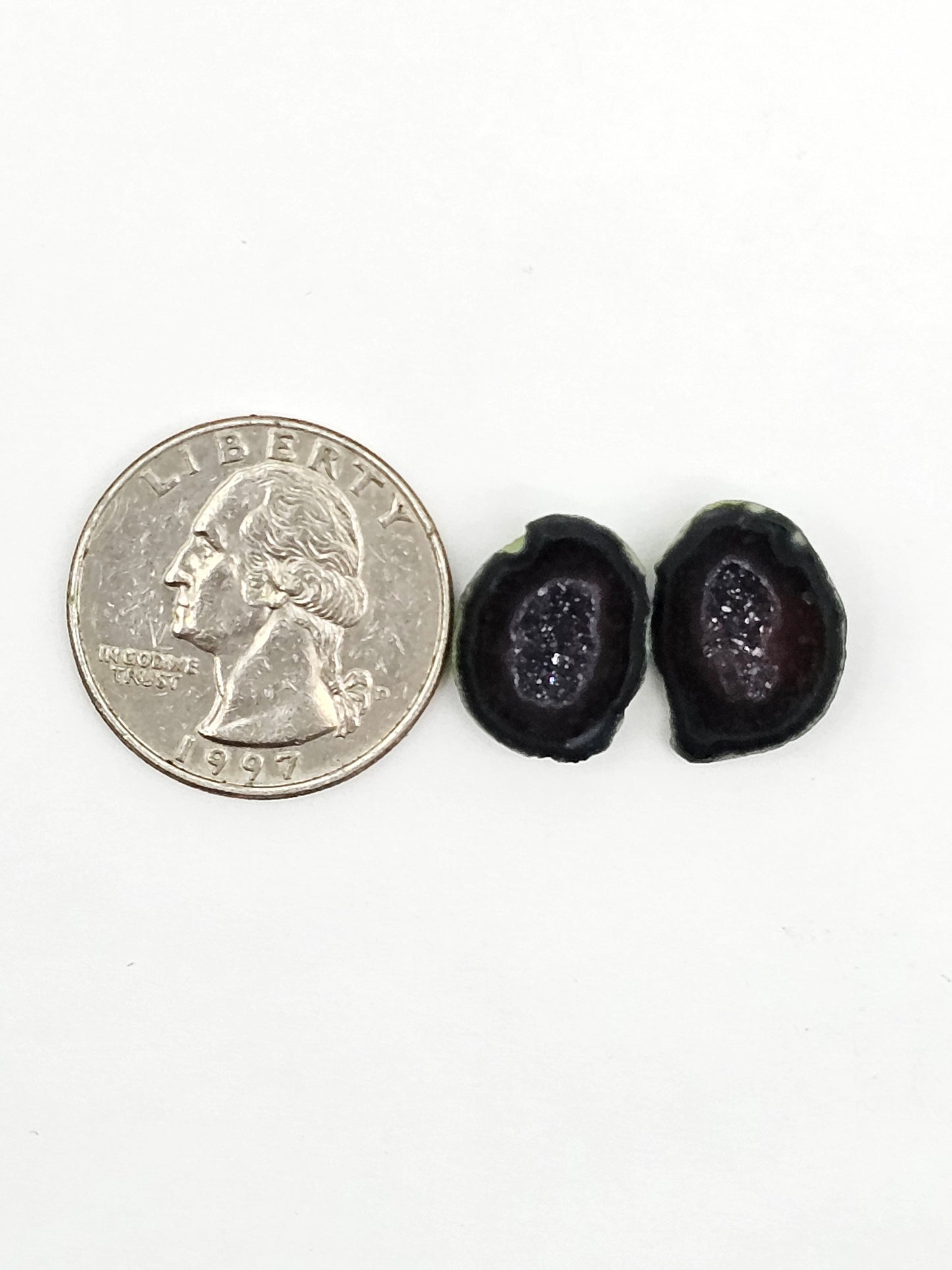 Tabasco Geode Cabochon Pair | Natural Mexican Geode