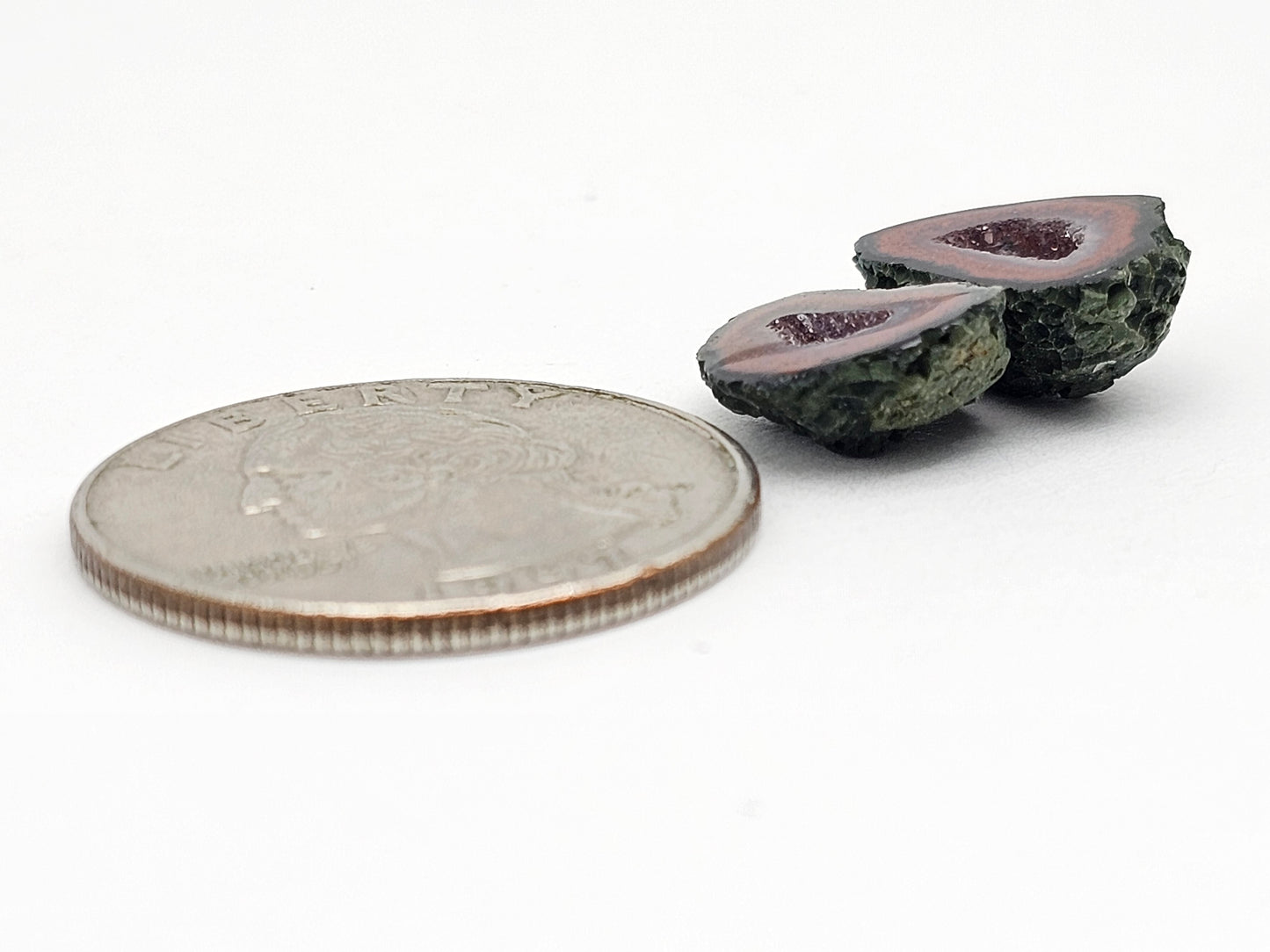 Tabasco Geode Cabochon Pair | Natural Mexican Geode