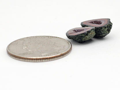 Tabasco Geode Cabochon Pair | Natural Mexican Geode