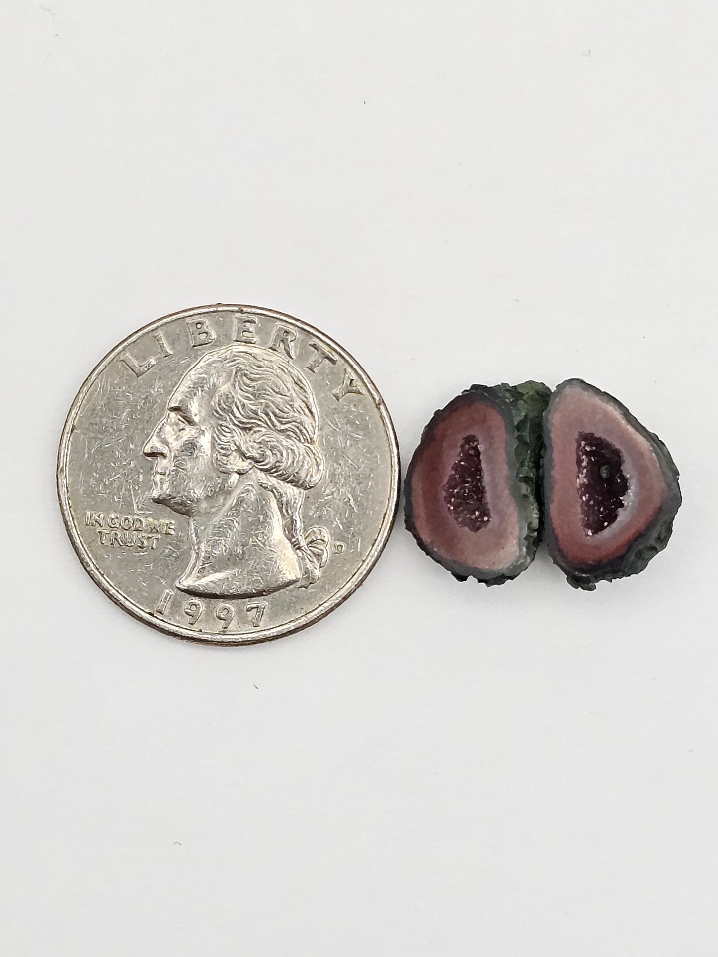 Tabasco Geode Cabochon Pair | Natural Mexican Geode