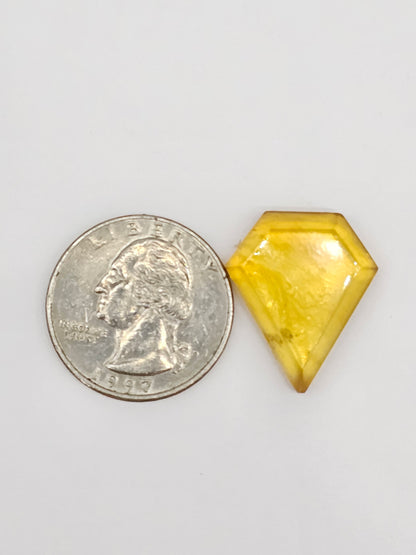 Amber Geometric Cabochon