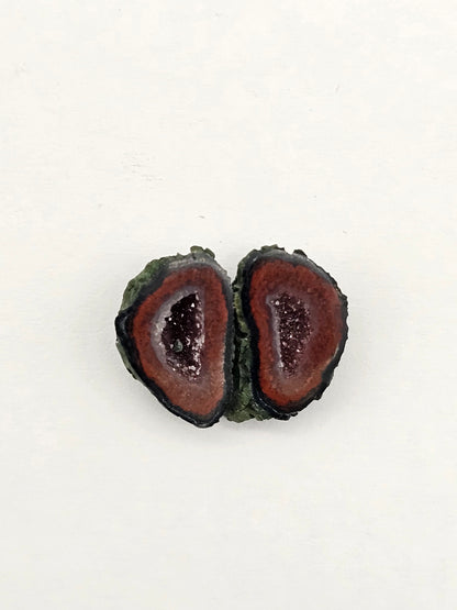 Tabasco Geode Cabochon Pair | Natural Mexican Geode
