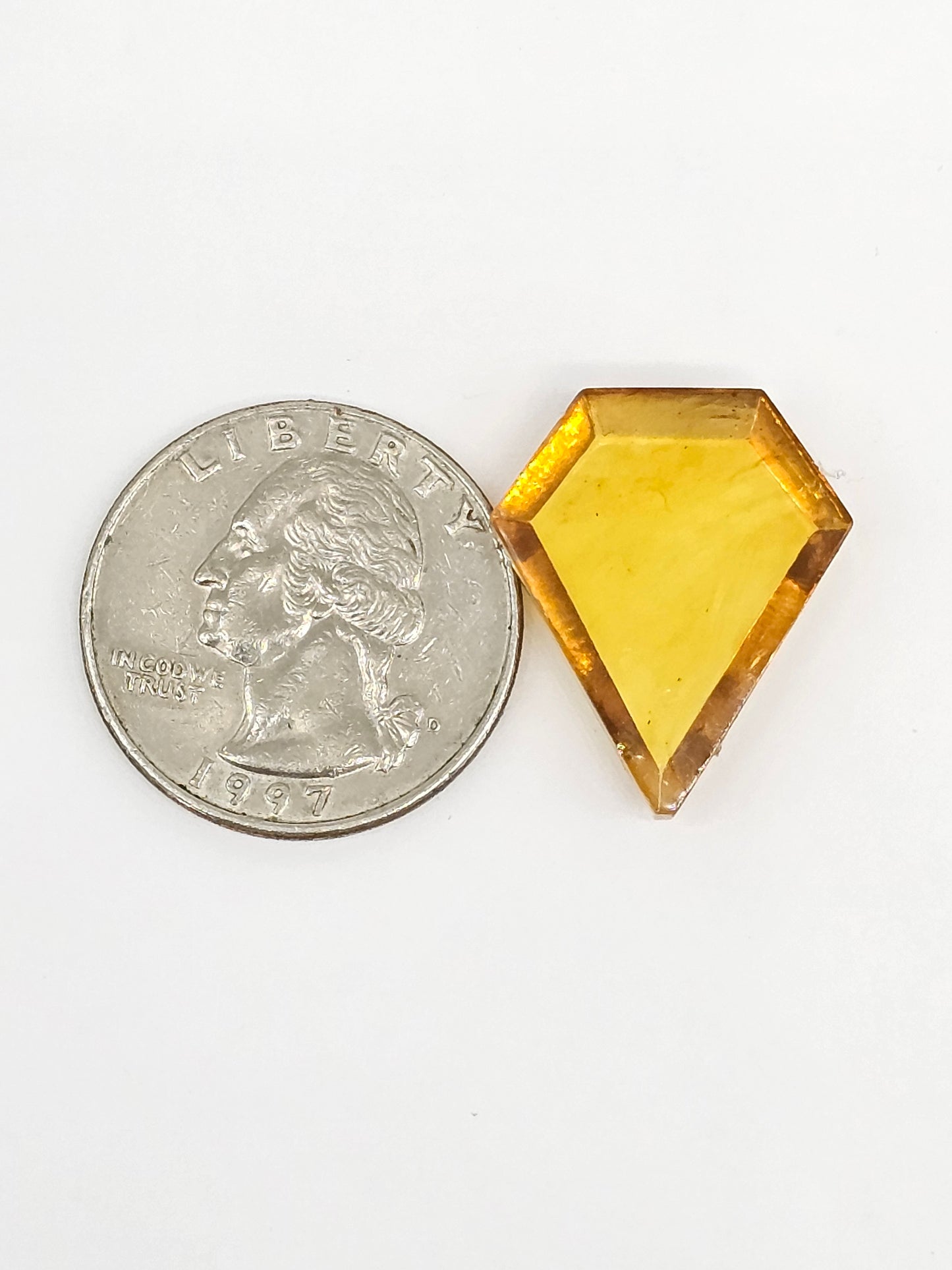 Amber Geometric Cabochon