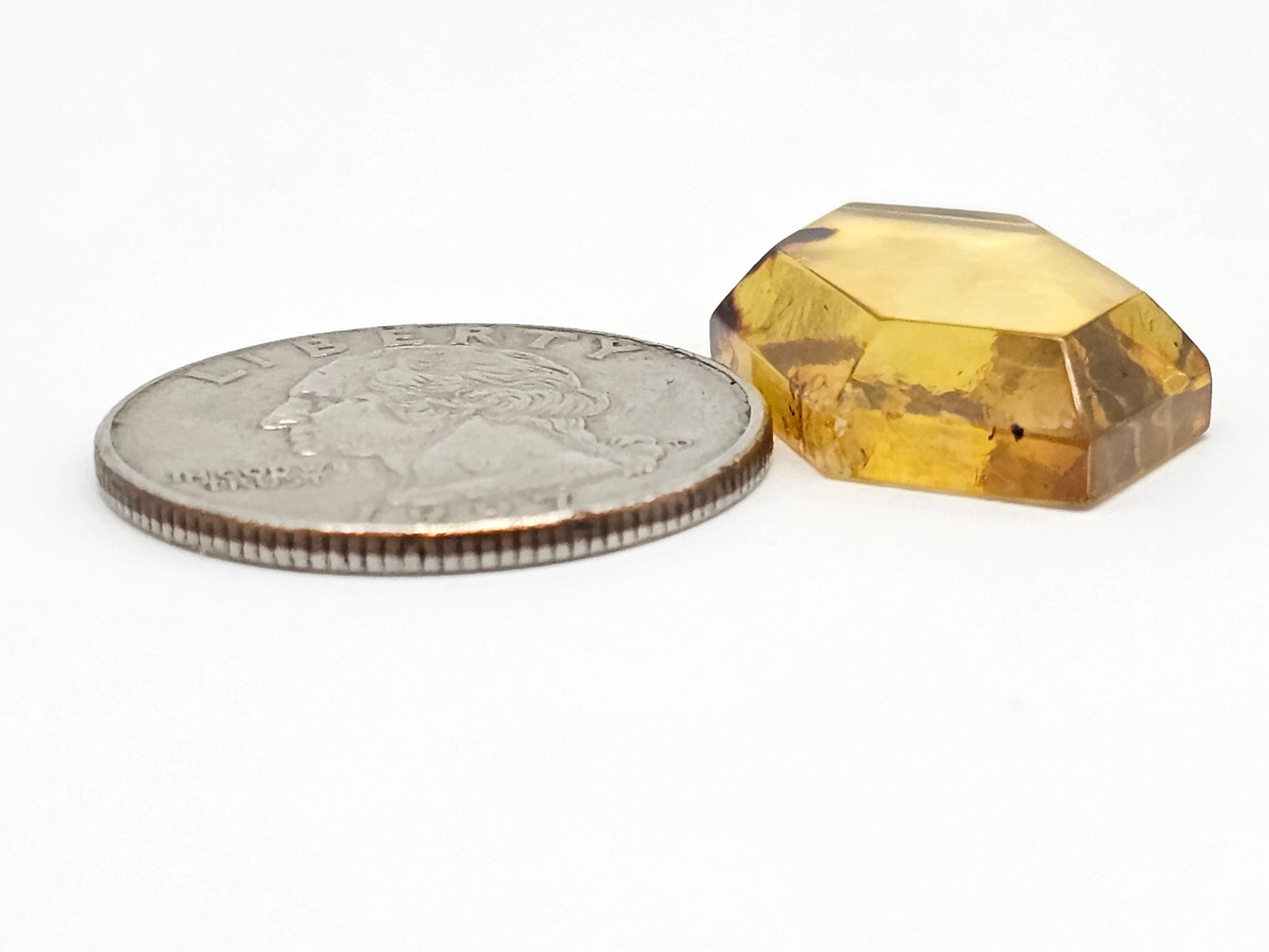 Amber Geometric Cabochon