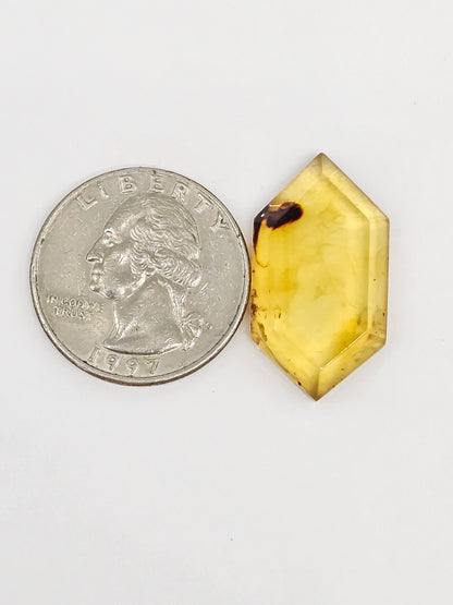 Amber Geometric Cabochon