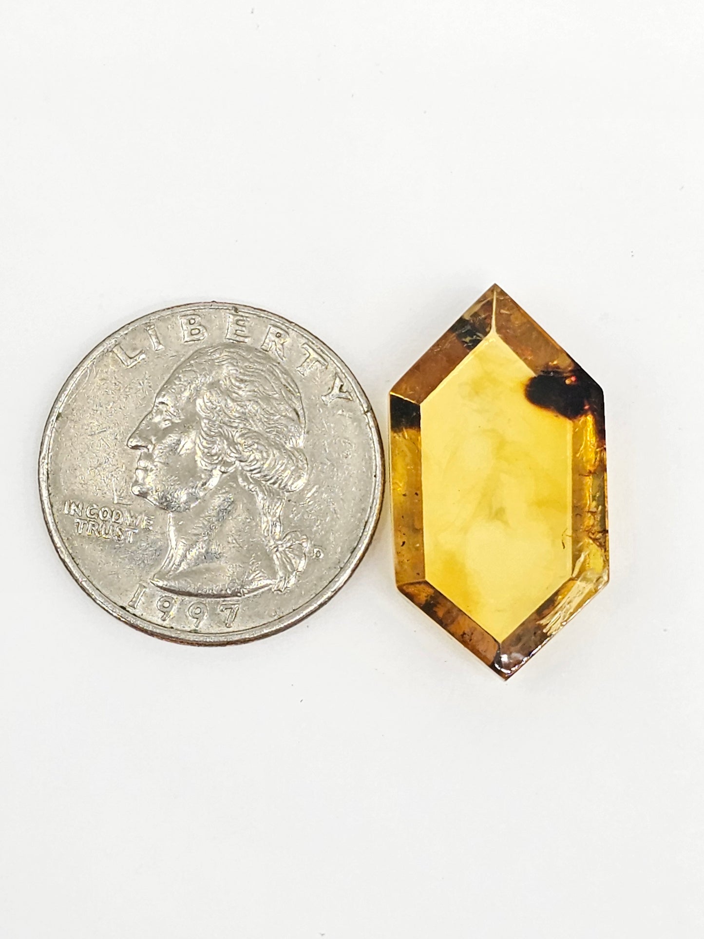 Amber Geometric Cabochon