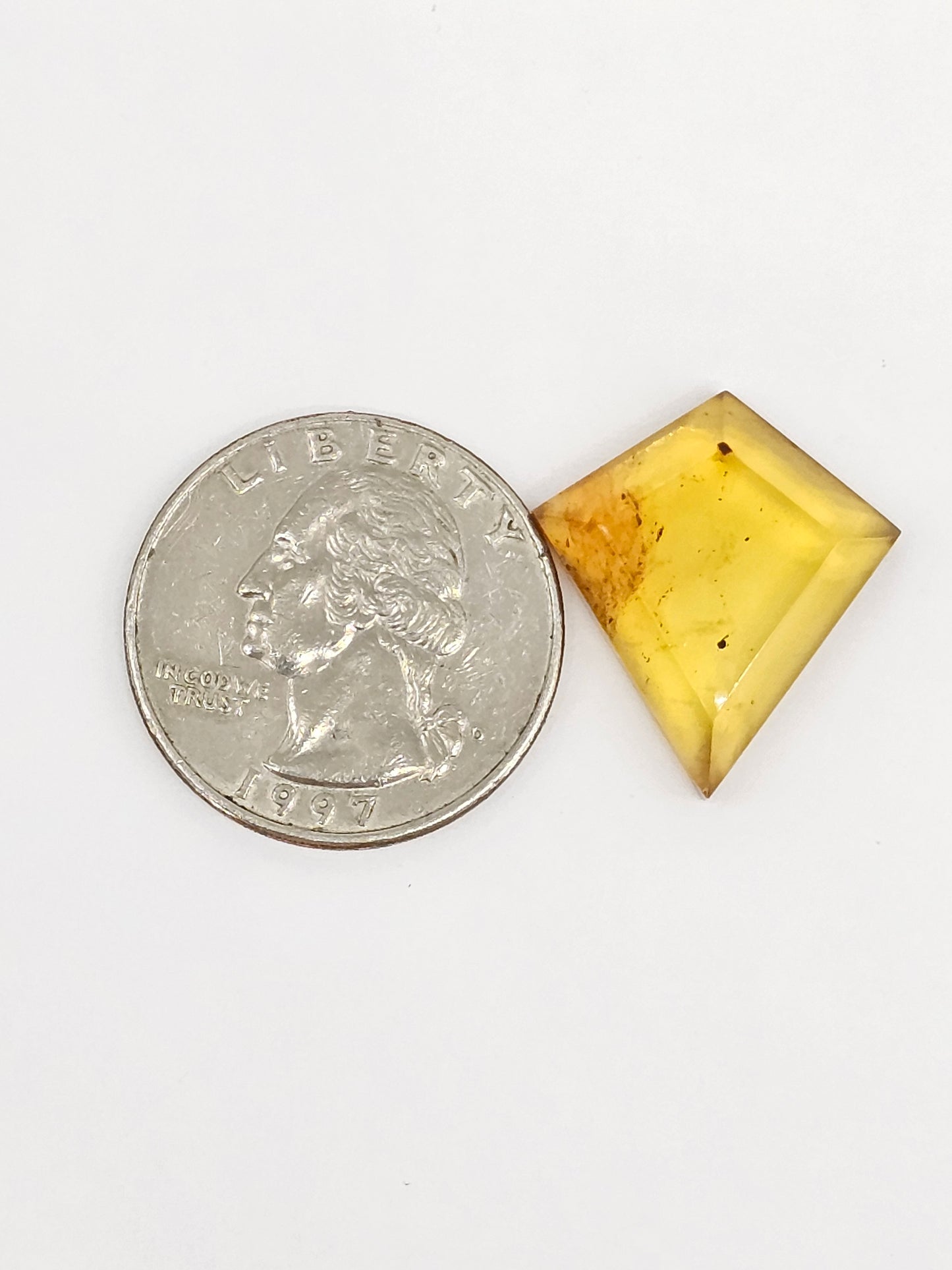 Amber Geometric Cabochon