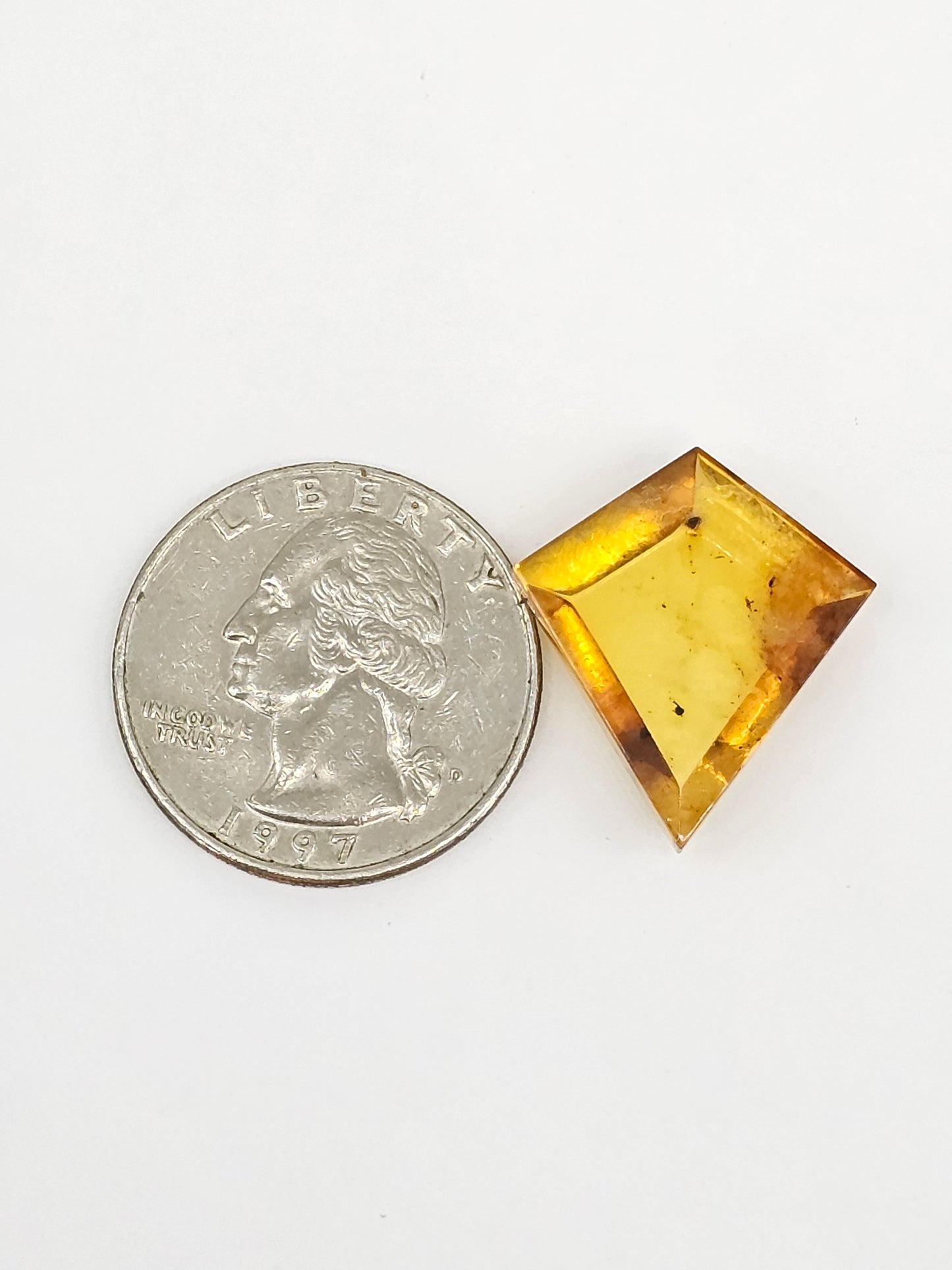 Amber Geometric Cabochon