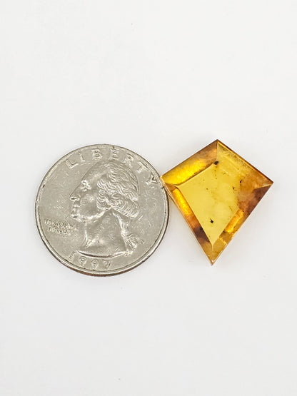 Amber Geometric Cabochon
