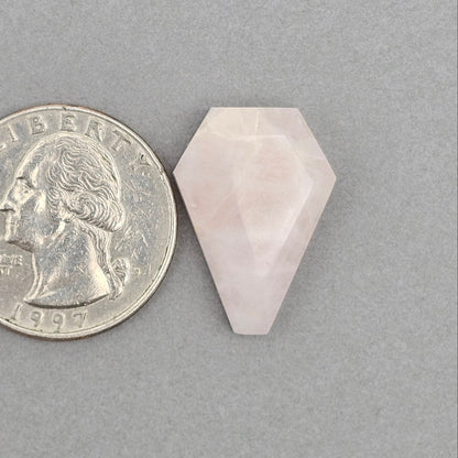 Rose Quartz Geometric Cabochon