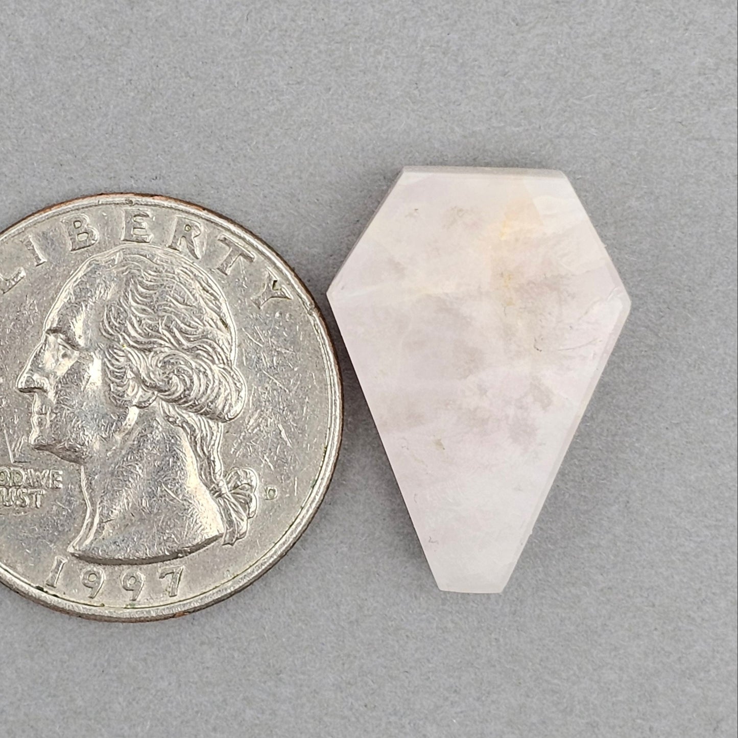 Rose Quartz Geometric Cabochon