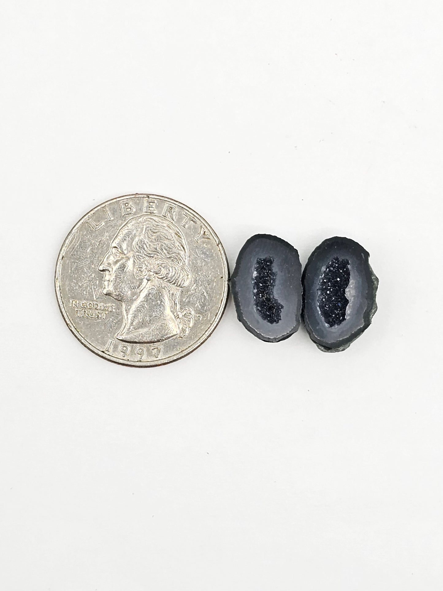 Tabasco Geode Cabochon Pair | Natural Mexican Geode