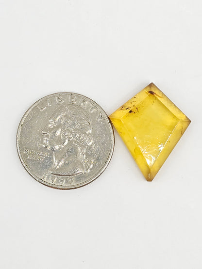 Amber Geometric Cabochon