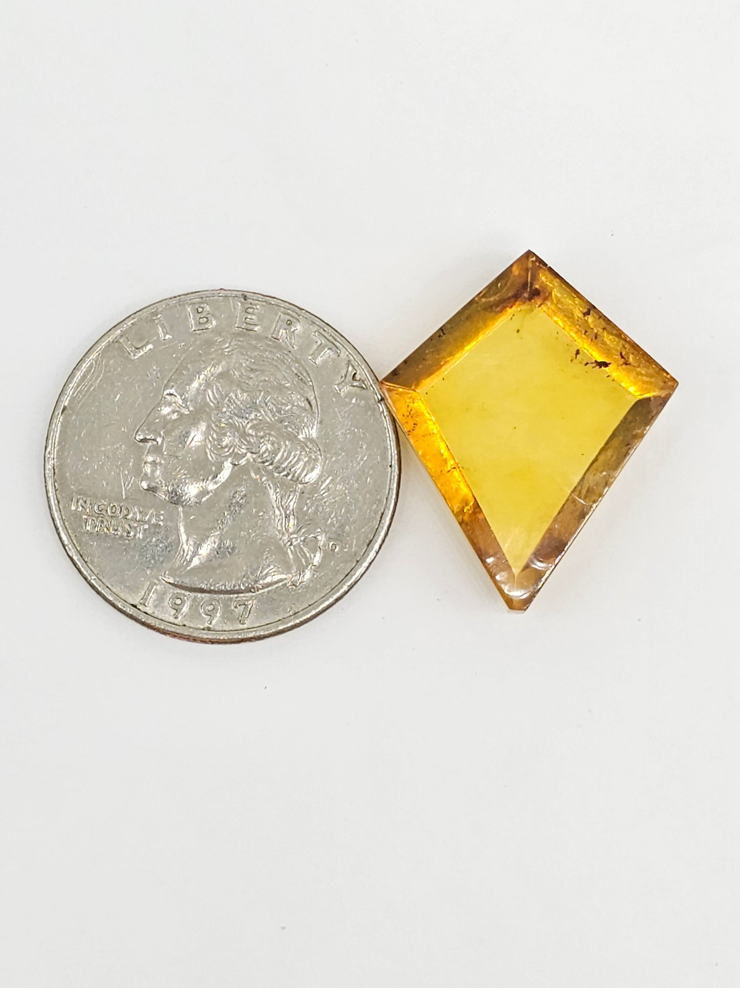 Amber Geometric Cabochon