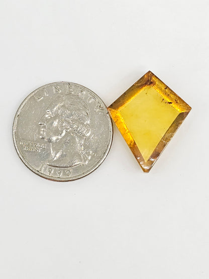 Amber Geometric Cabochon