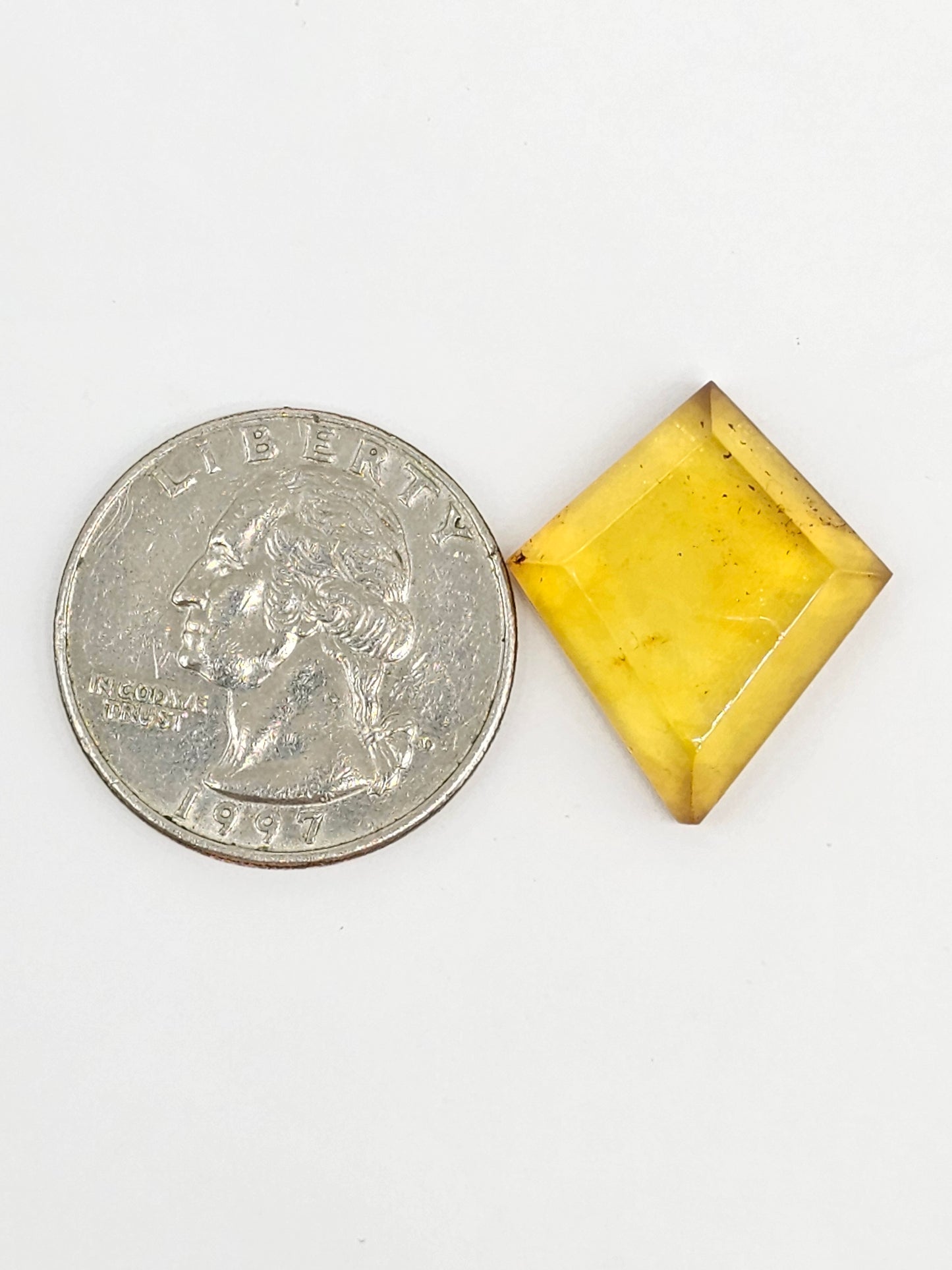 Amber Geometric Cabochon