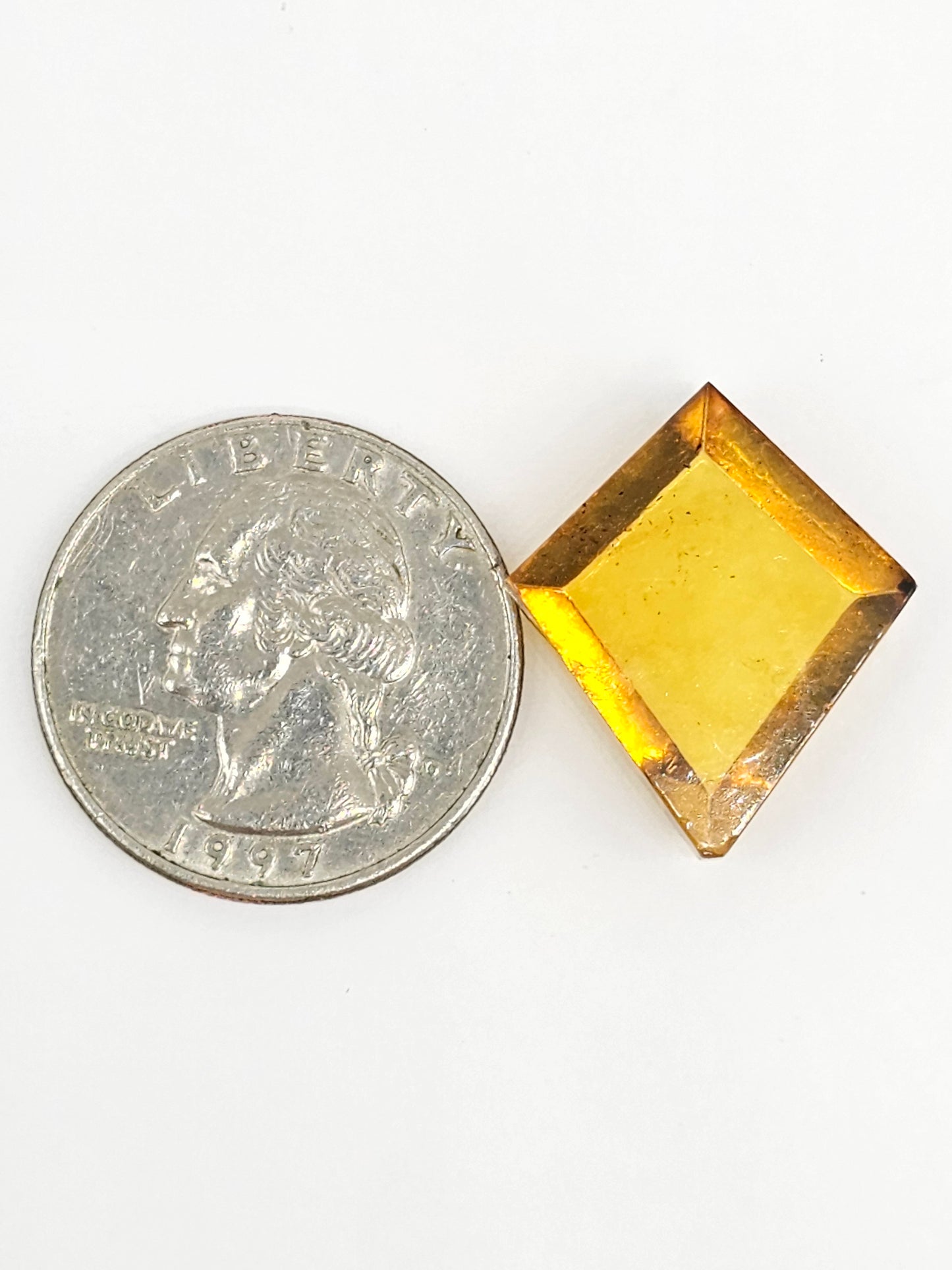 Amber Geometric Cabochon