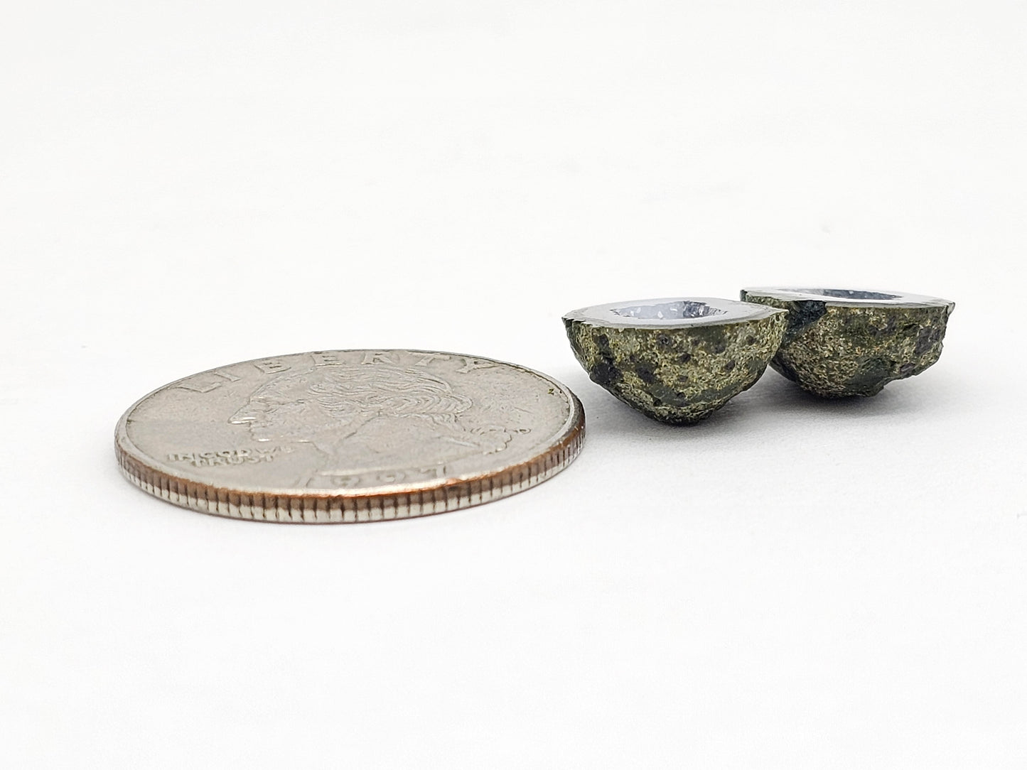 Tabasco Geode Cabochon Pair | Natural Mexican Geode