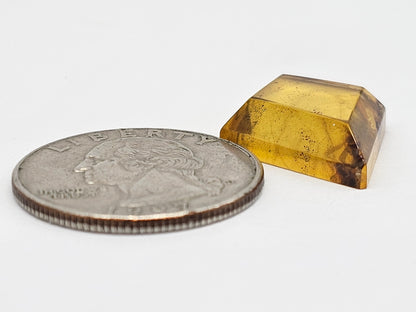 Amber Geometric Cabochon
