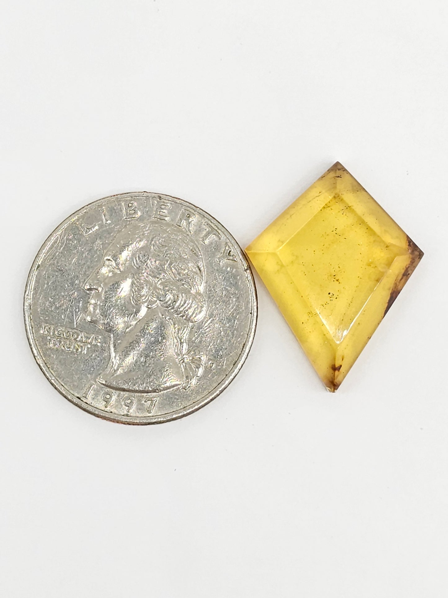 Amber Geometric Cabochon