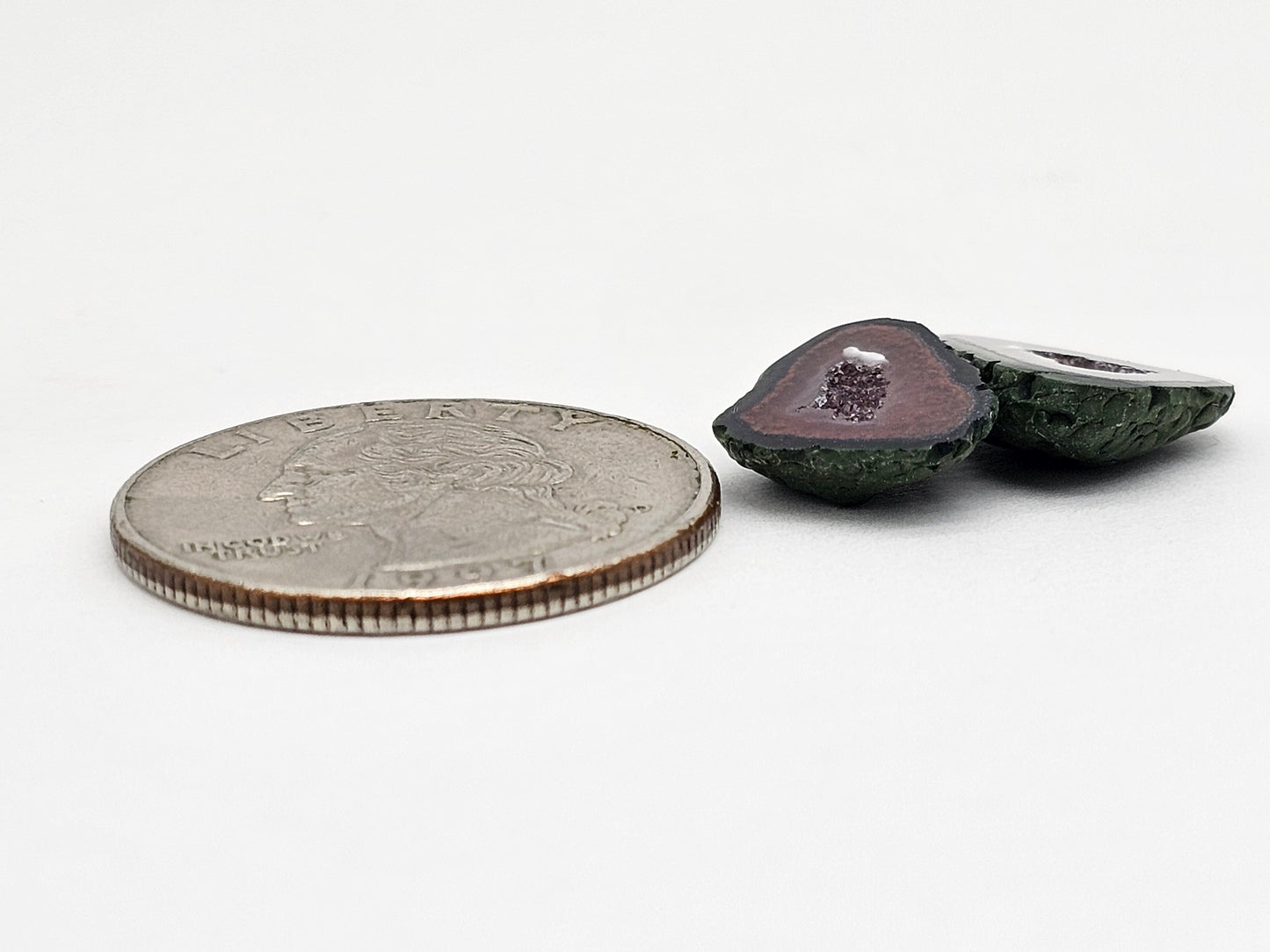 Tabasco Geode Cabochon Pair | Natural Mexican Geode
