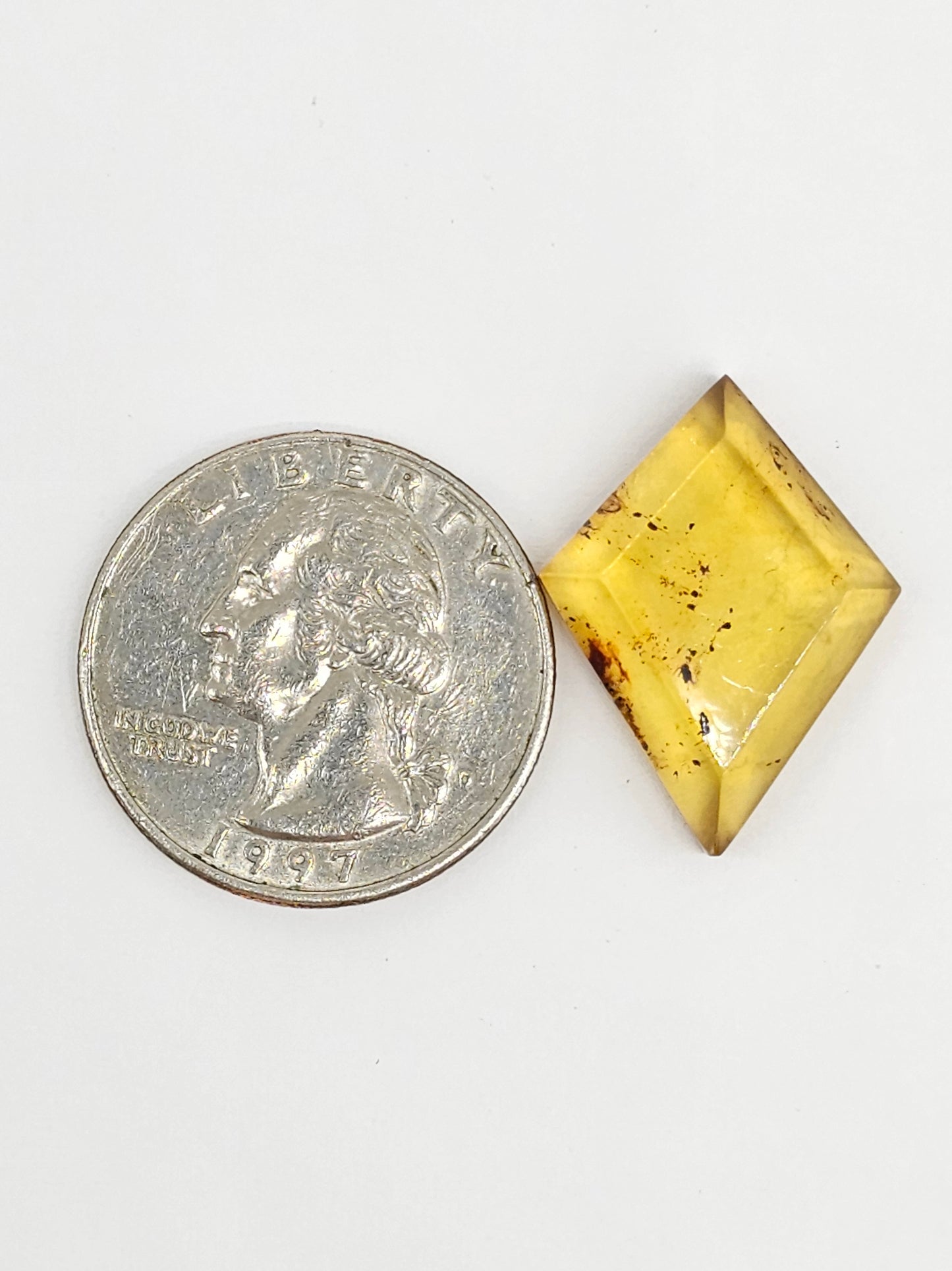 Amber Geometric Cabochon