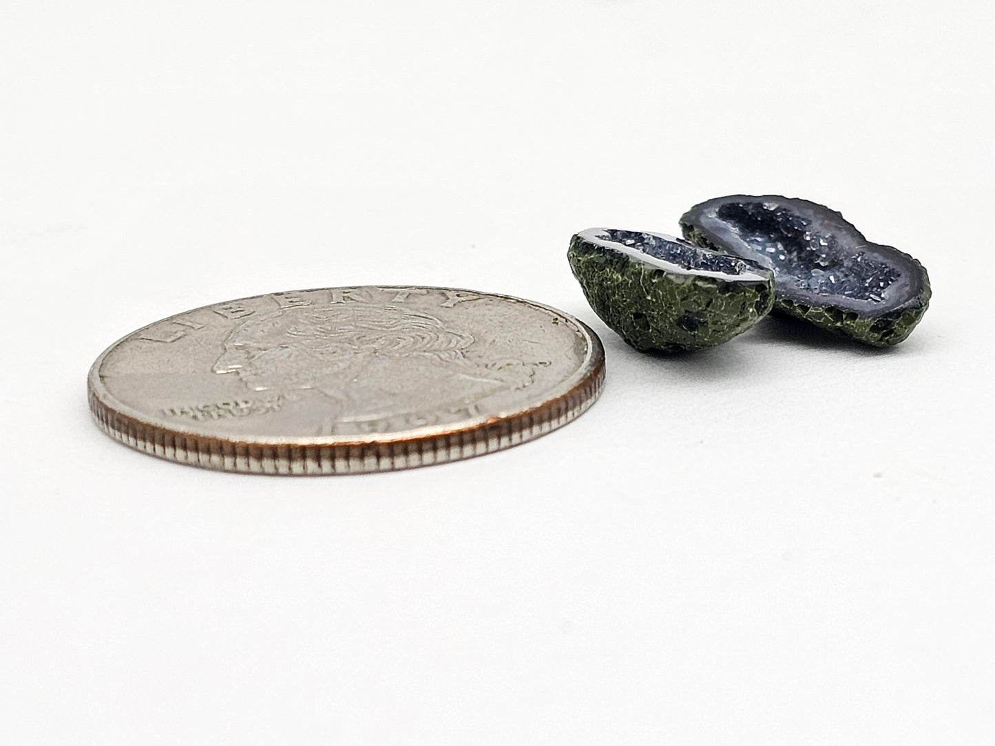Tabasco Geode Cabochon Pair | Natural Mexican Geode