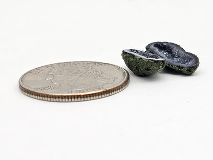 Tabasco Geode Cabochon Pair | Natural Mexican Geode