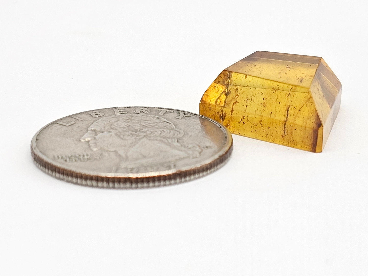 Amber Geometric Cabochon