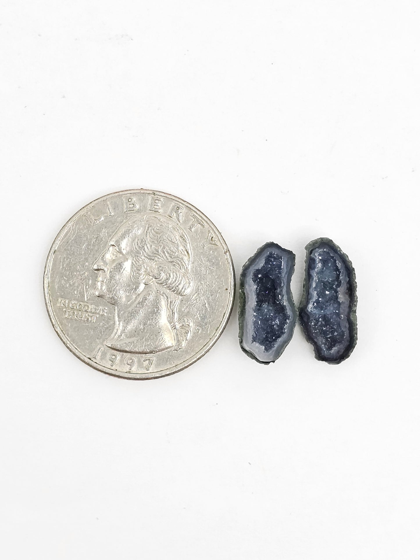 Tabasco Geode Cabochon Pair | Natural Mexican Geode