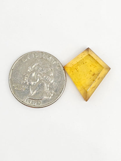 Amber Geometric Cabochon