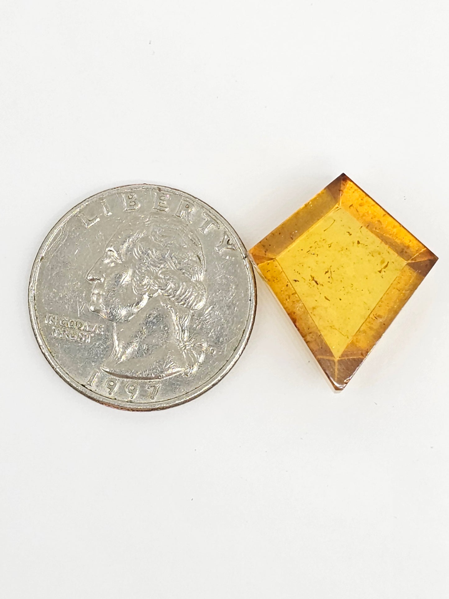 Amber Geometric Cabochon