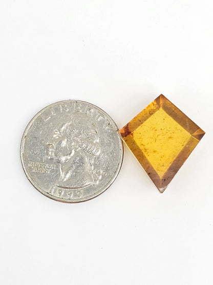 Amber Geometric Cabochon
