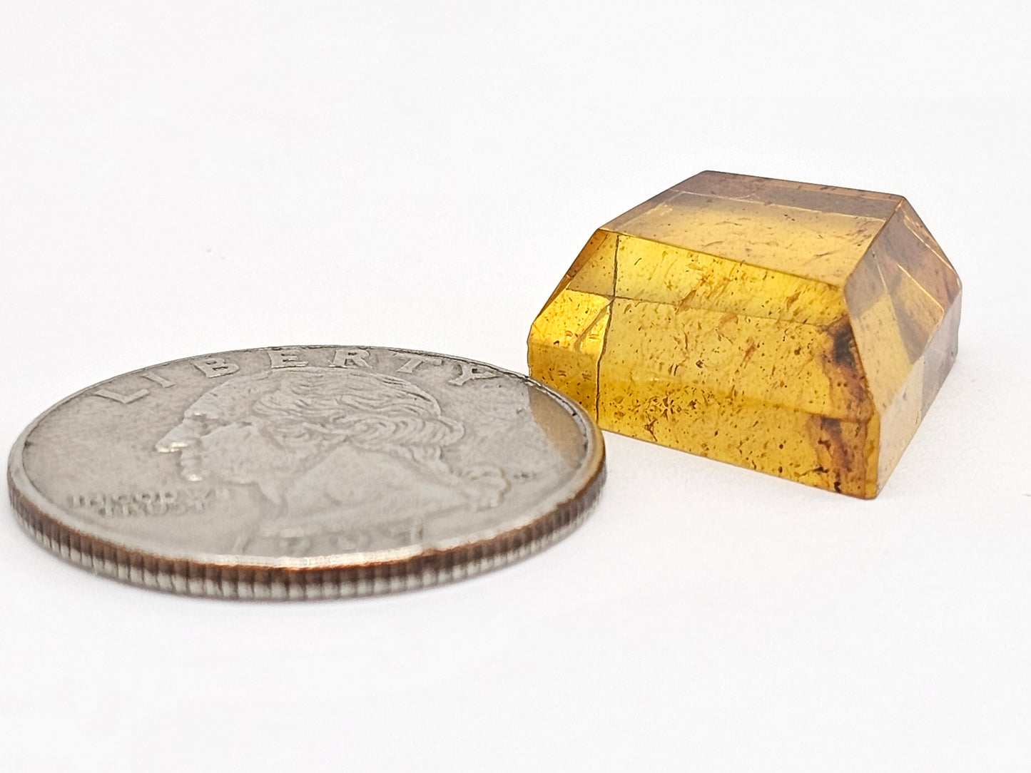 Amber Geometric Cabochon