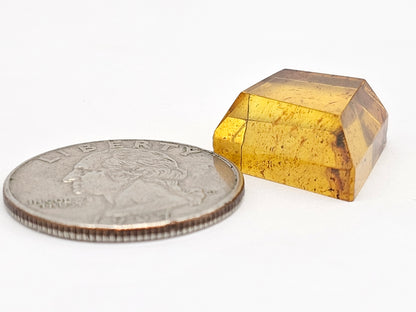 Amber Geometric Cabochon
