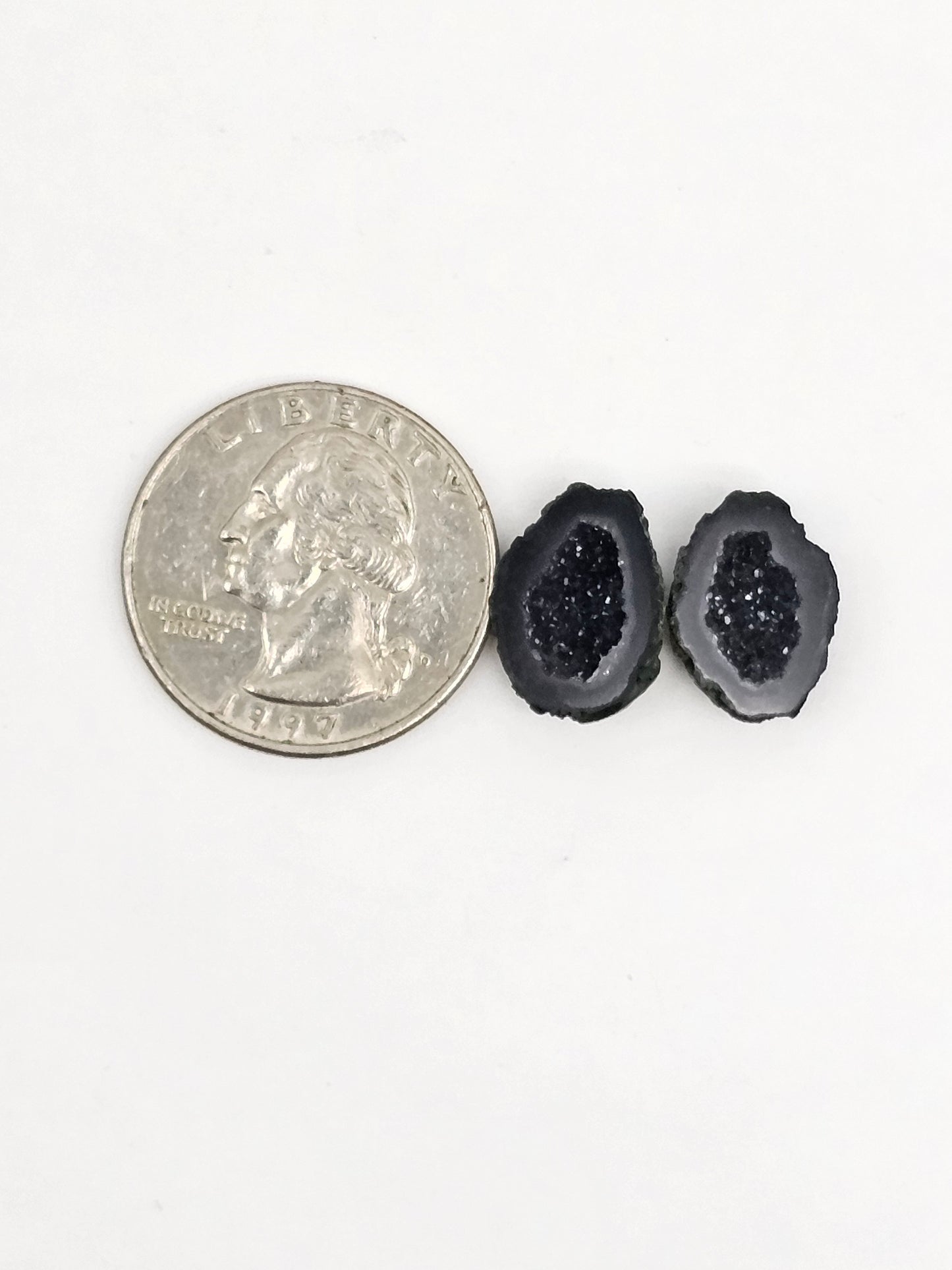 Tabasco Geode Cabochon Pair | Natural Mexican Geode