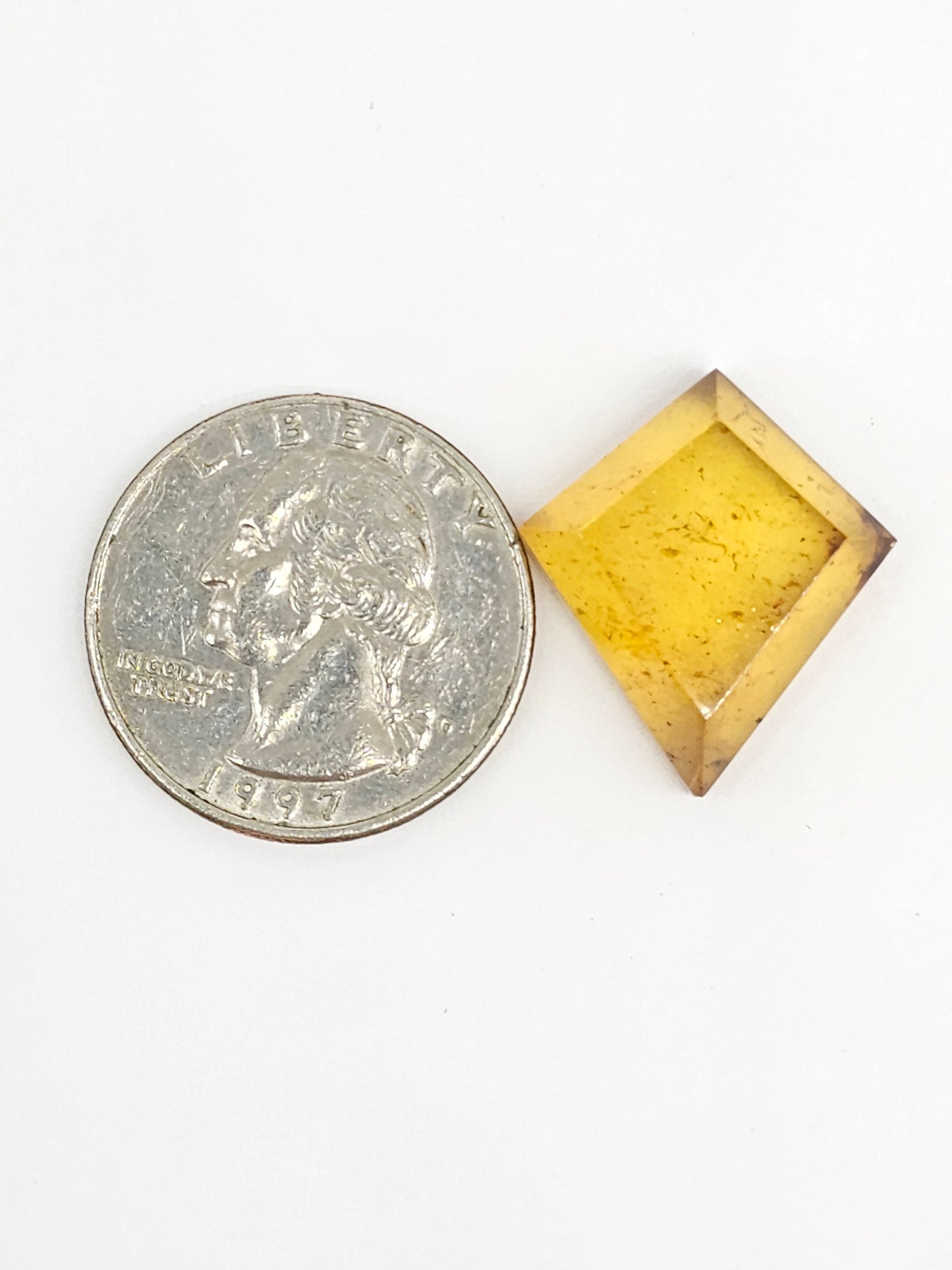 Amber Geometric Cabochon