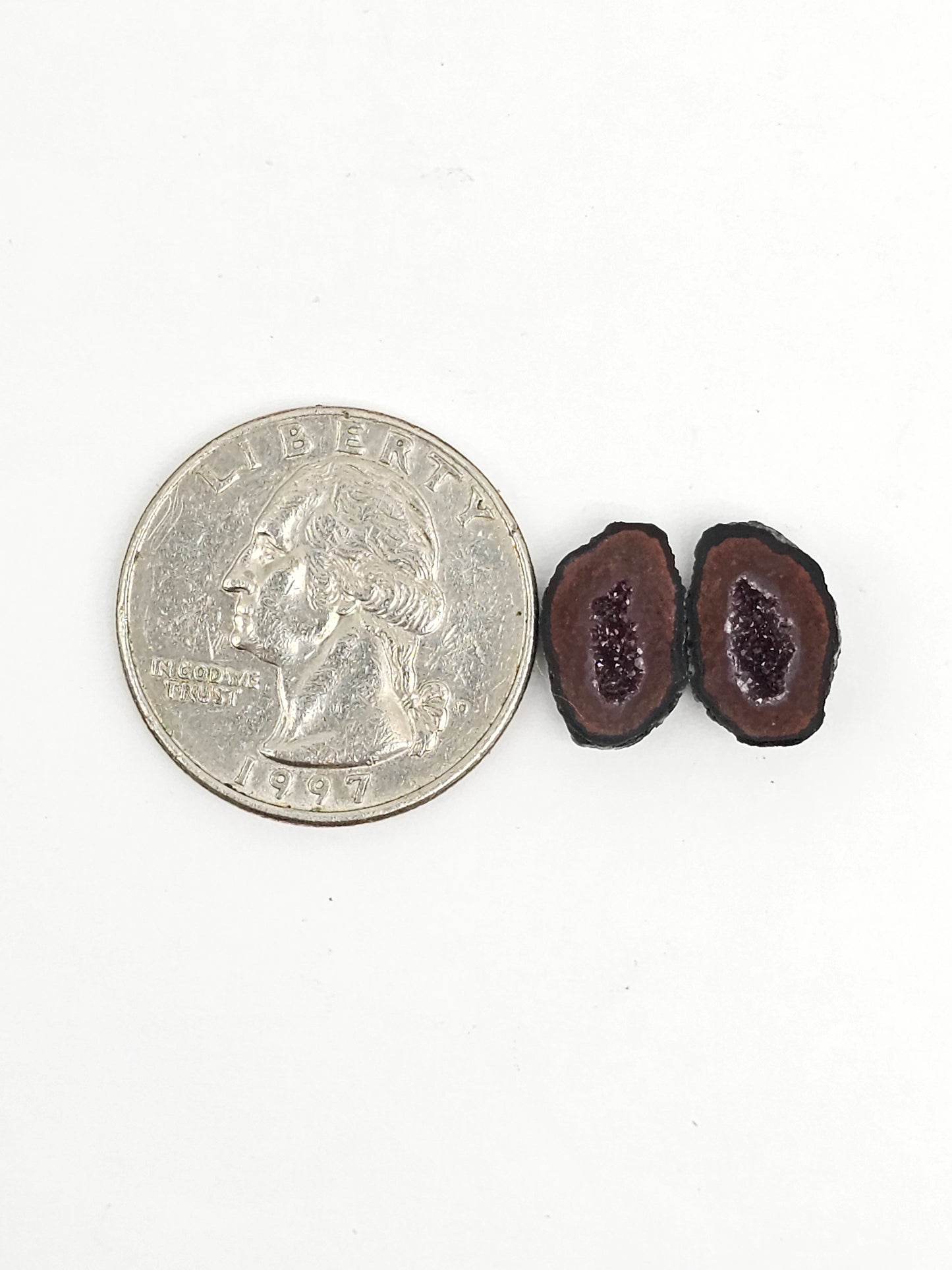 Tabasco Geode Cabochon Pair | Natural Mexican Geode