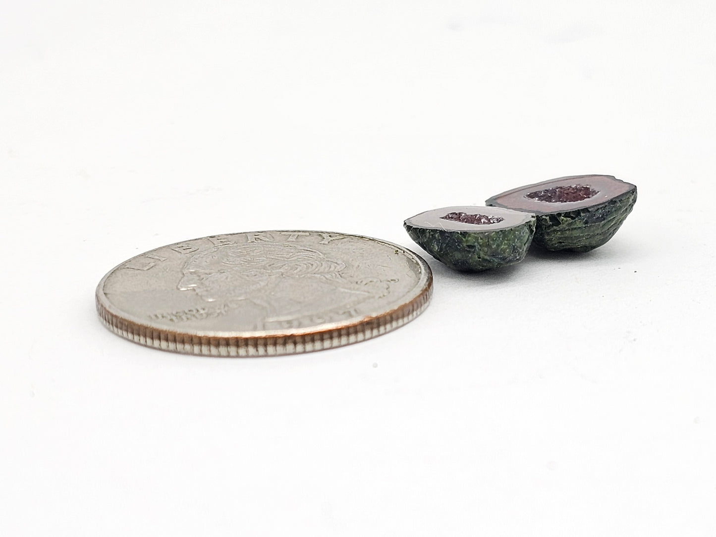 Tabasco Geode Cabochon Pair | Natural Mexican Geode