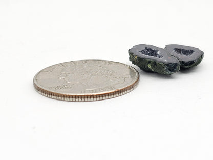 Tabasco Geode Cabochon Pair | Natural Mexican Geode
