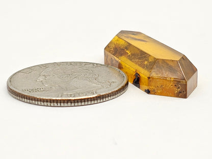 Amber Geometric Cabochon