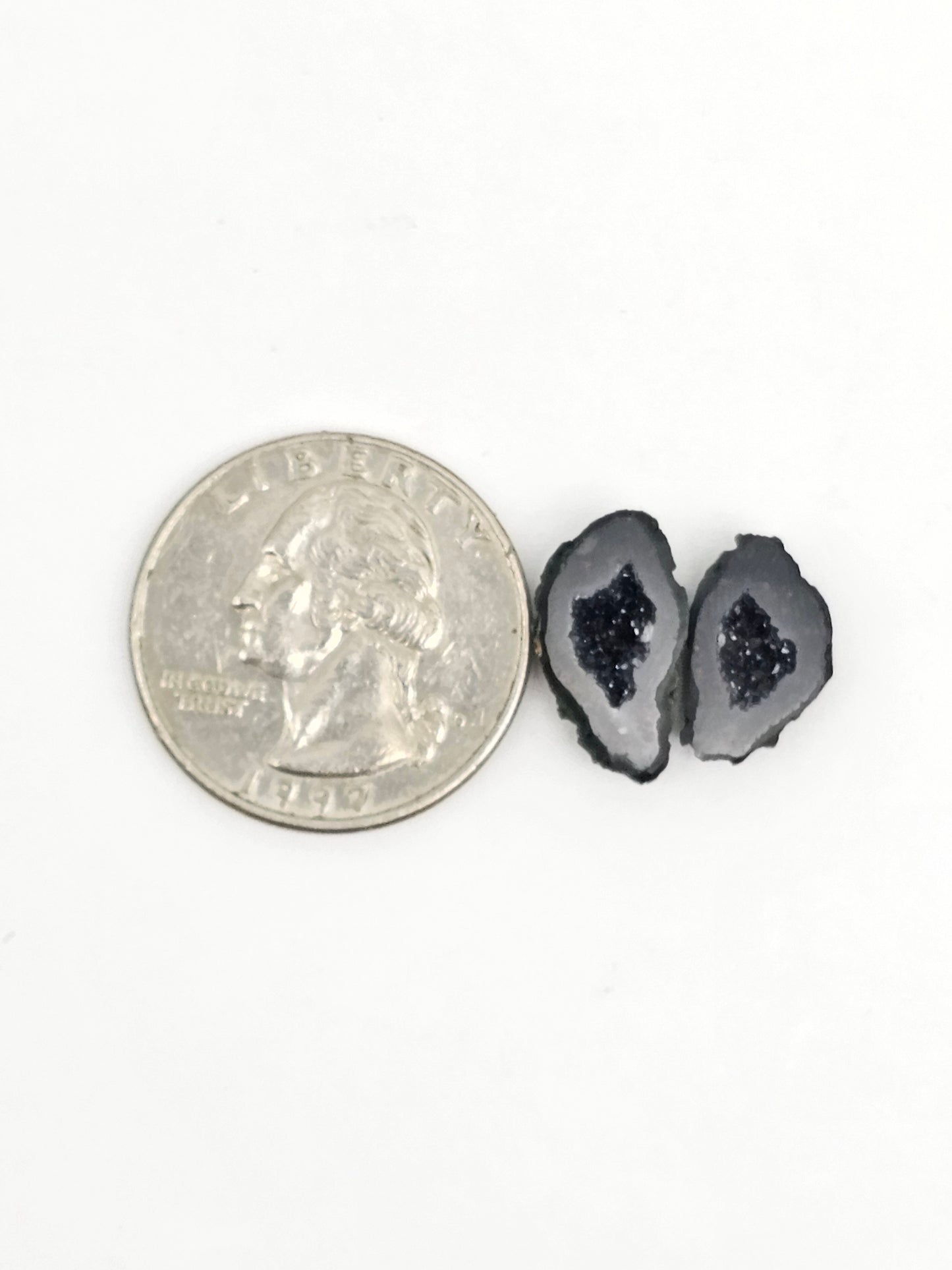 Tabasco Geode Cabochon Pair | Natural Mexican Geode