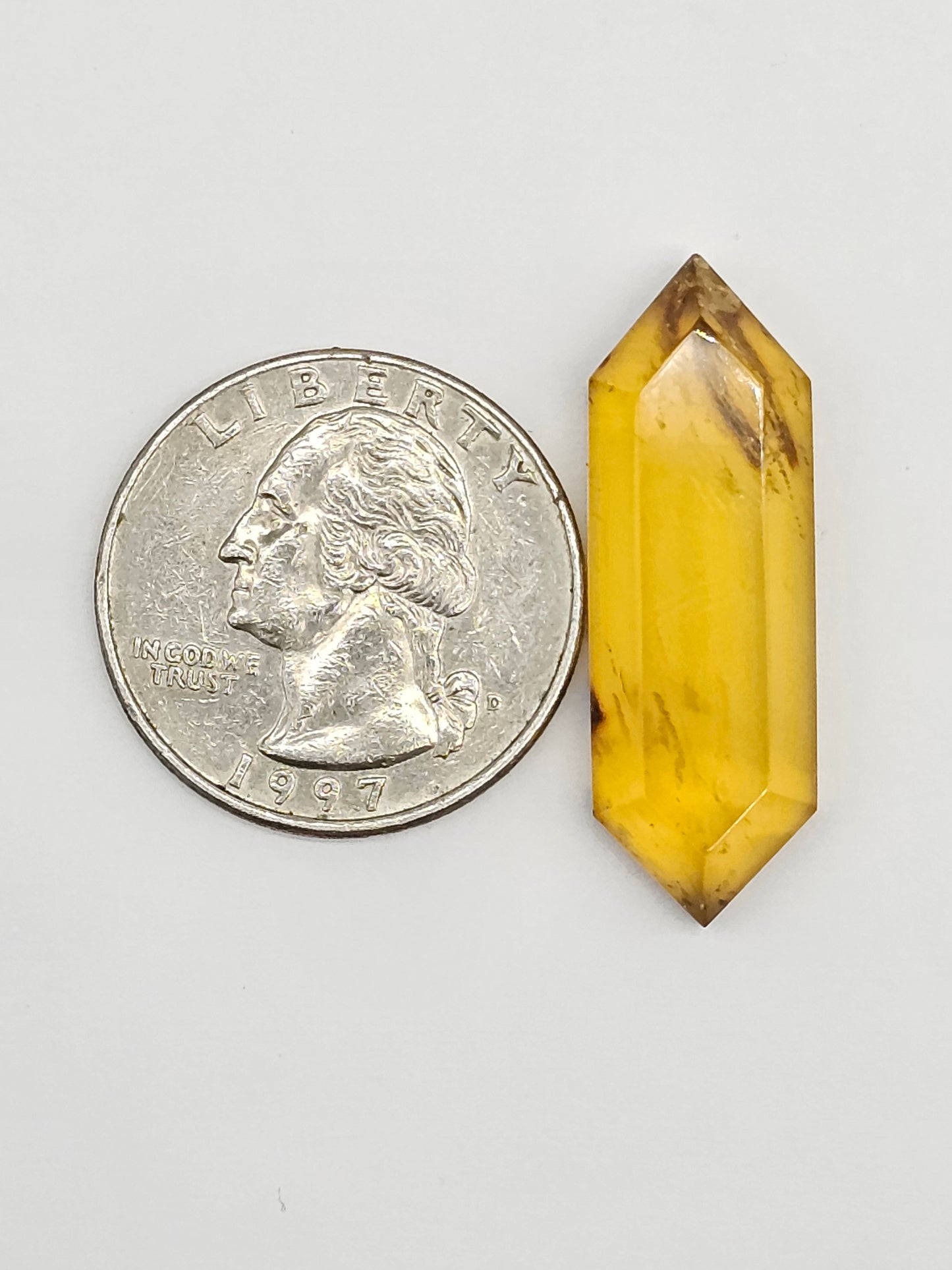 Amber Geometric Cabochon