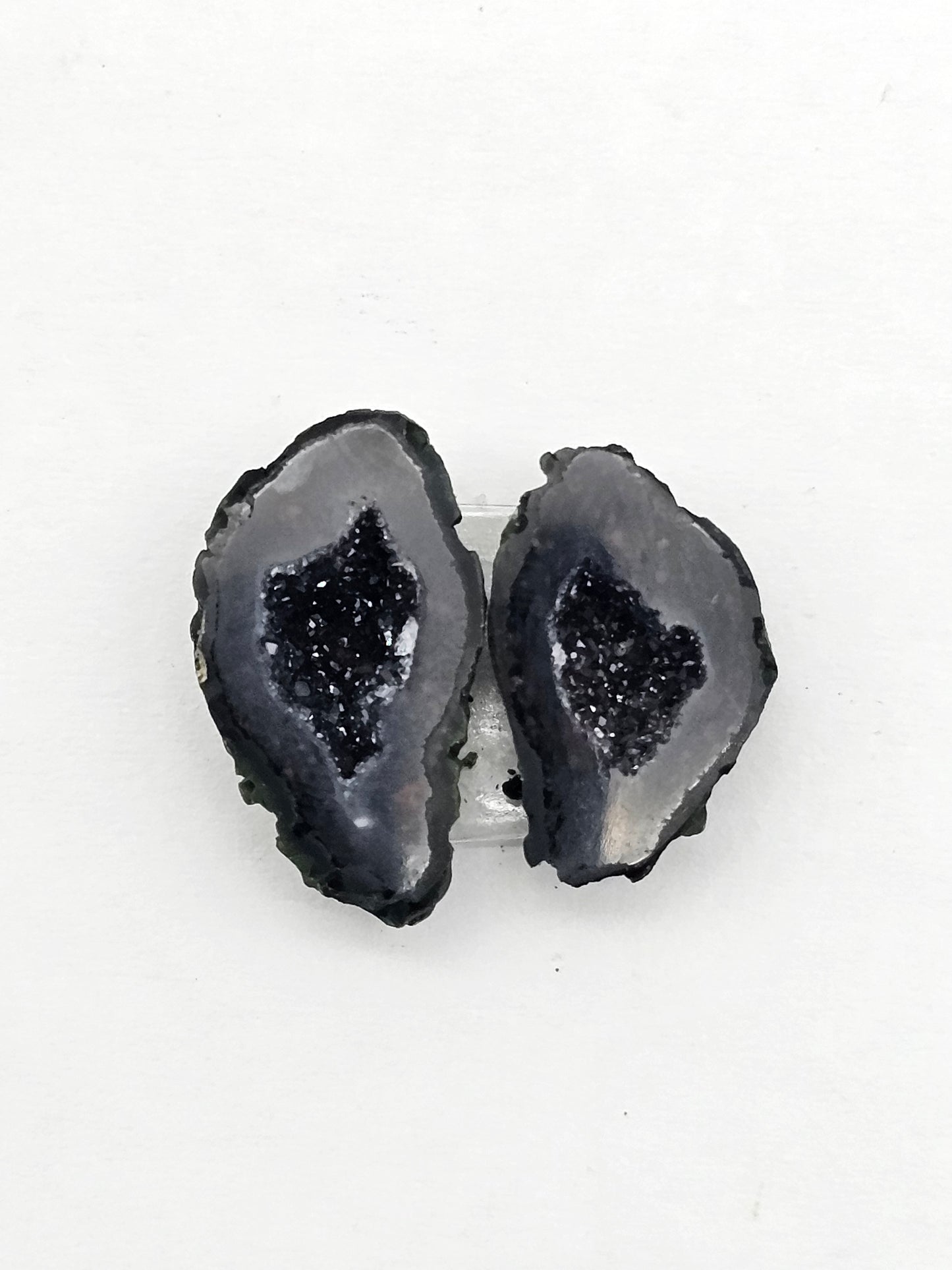 Tabasco Geode Cabochon Pair | Natural Mexican Geode